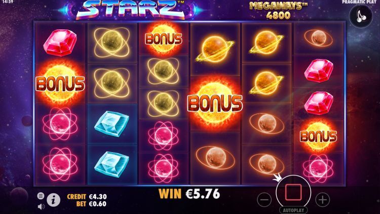 Starz Megaways gokkast bonus trigger