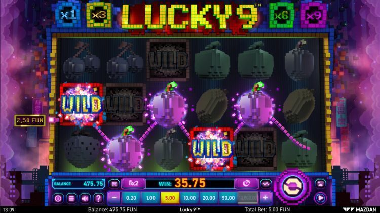 Lucky 9 Wazdan slot win