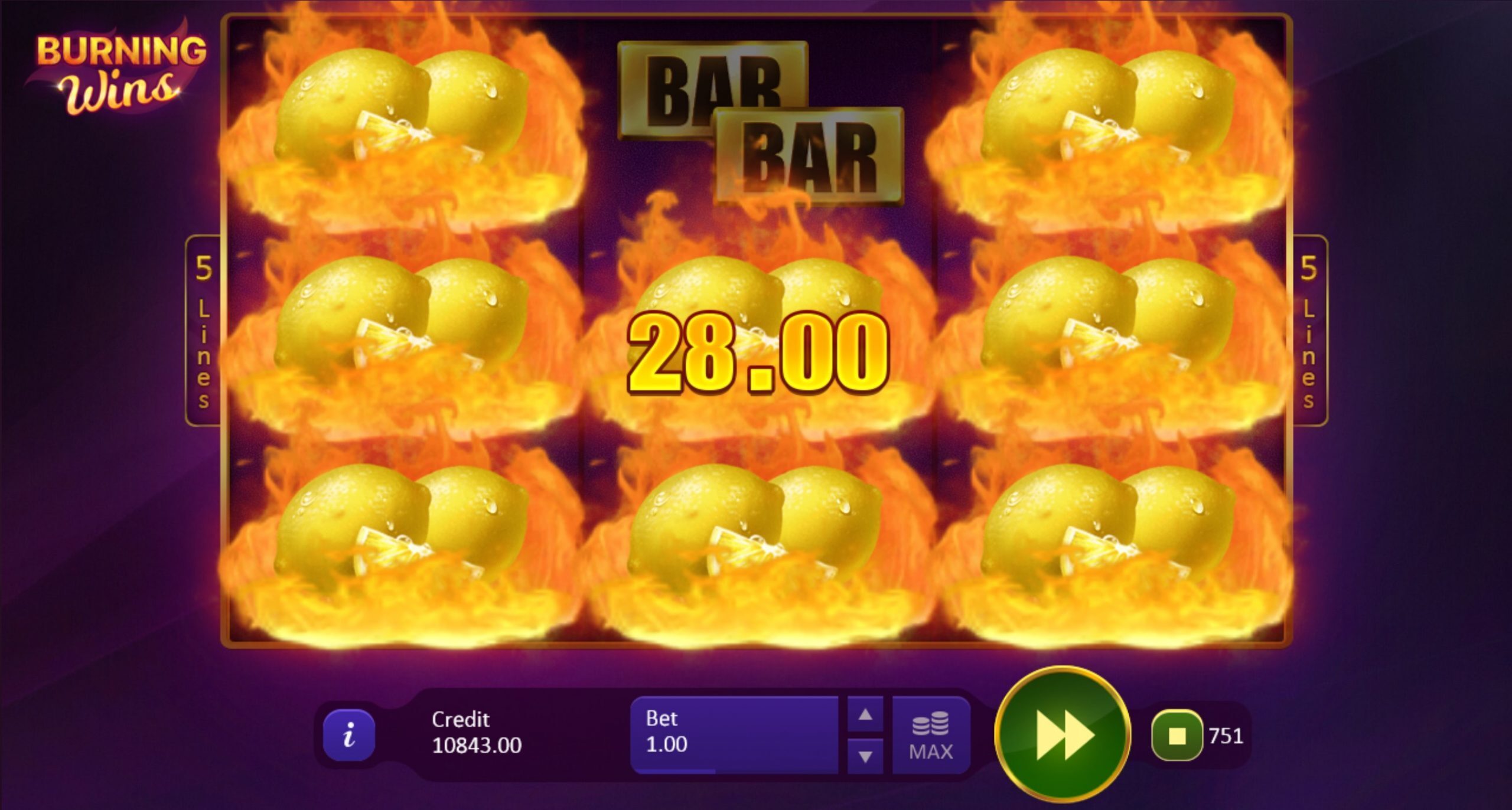 Burning Wins online gokkast