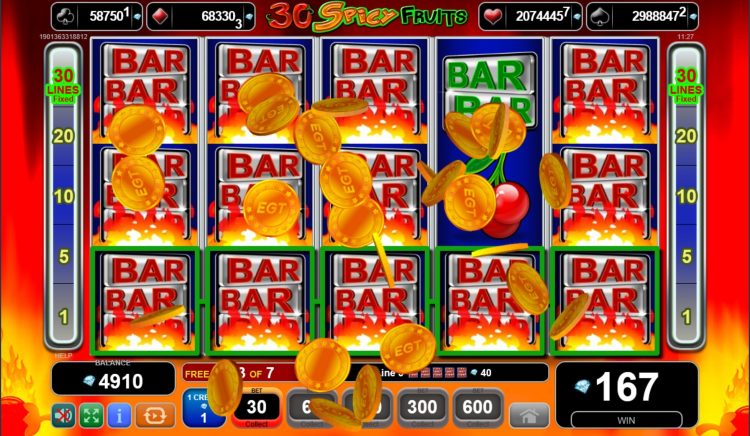 30 Spicy Fruits slot gameplay EGT