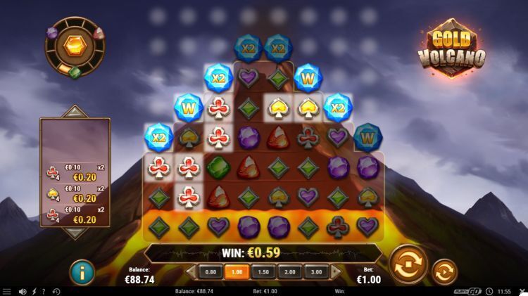 Gold Vulcano slot review play n go feature win