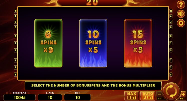 Hot Choice Deluxe slot bonus