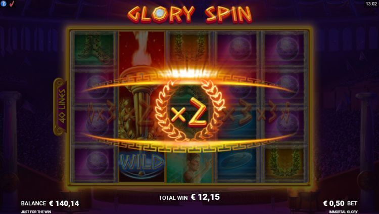 Immortal Glory slot bonus gameplay