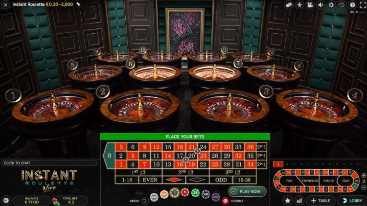 Evolution Instant Roulette Live