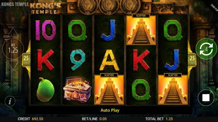 Kong's Temple online slot bonus trigger