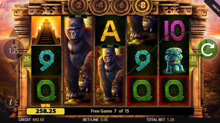 Kong's Temple slot blueprint review bonus win