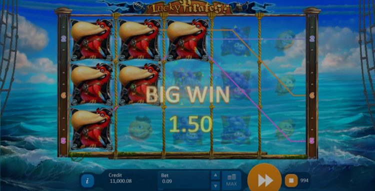 Lucky Pirates slot gameplay Playson