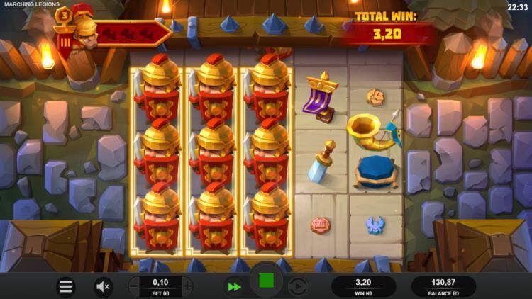 Marching Legions slot gameplay