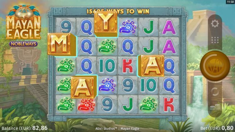 Mayan Eagle nobleways slot review mystery win bonus