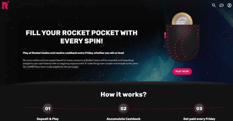 Rocket Casino – Promoties en Bonussen