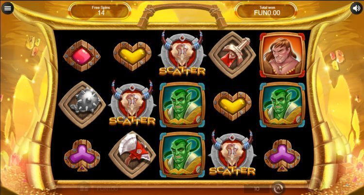 Barbarian Gold gokkast gameplay Free Spins