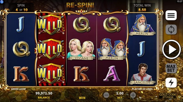 Arthur's Gold slot Gold Coin Studios