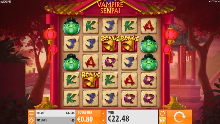 Vampire Senpai slot gameplay