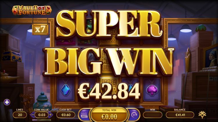Vault of Fortune gokkast super big win