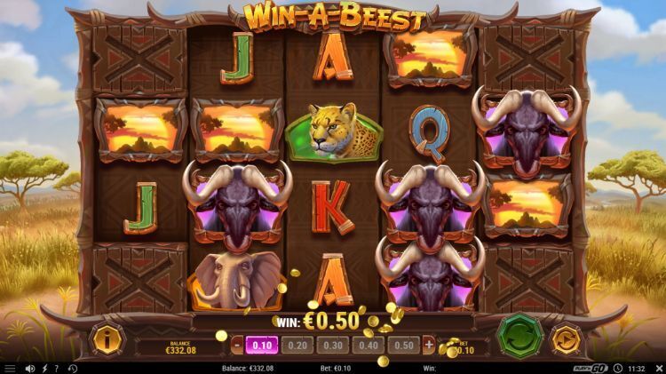 Win-A-Beest slot bonus trigger