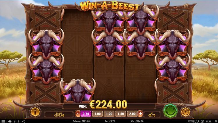 Win-A-Beest slot gameplay