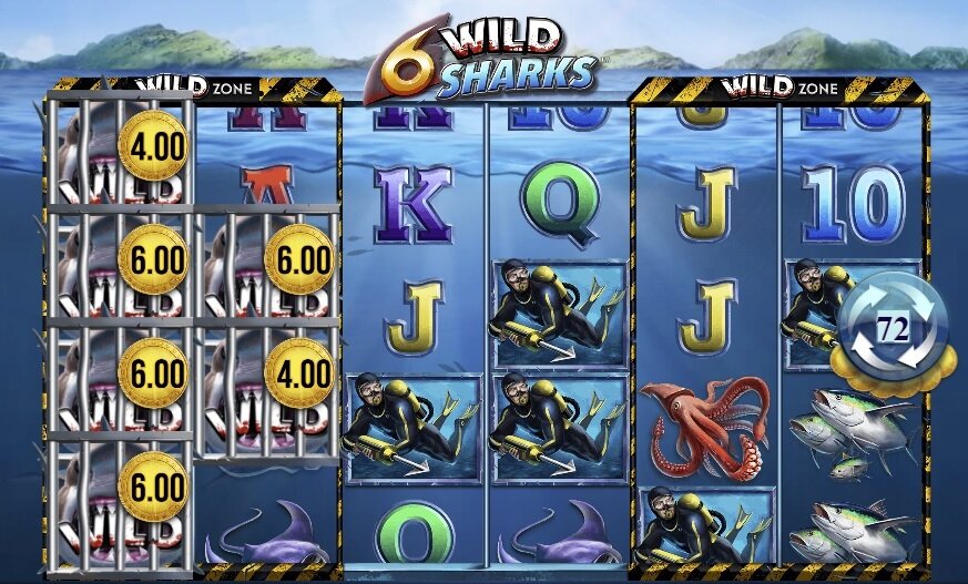 6 Wild Sharks gokkast