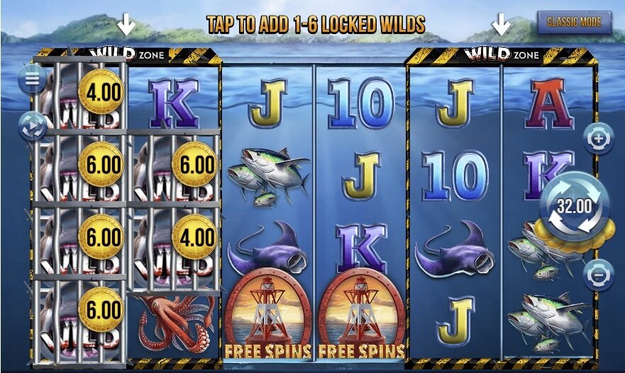 6 Wild Sharks online slot