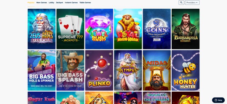 BetFlip Online Casino Review – Spelaanbod