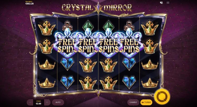 Crystal Mirror free spins trigger