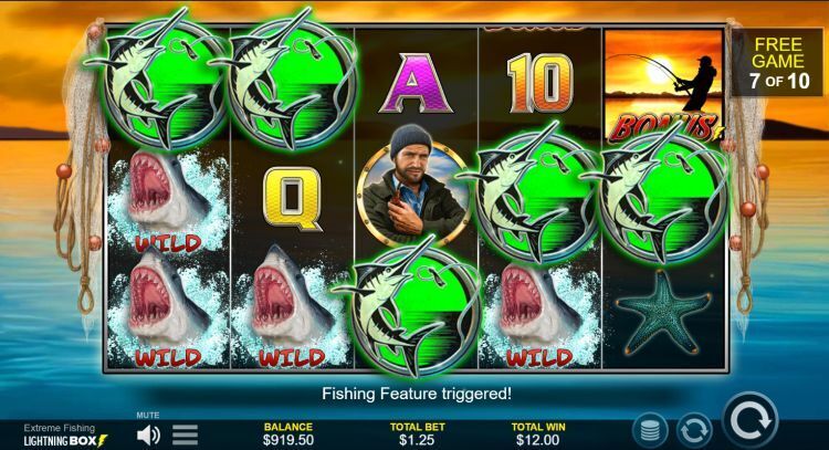Extreme fishing slot free spins win