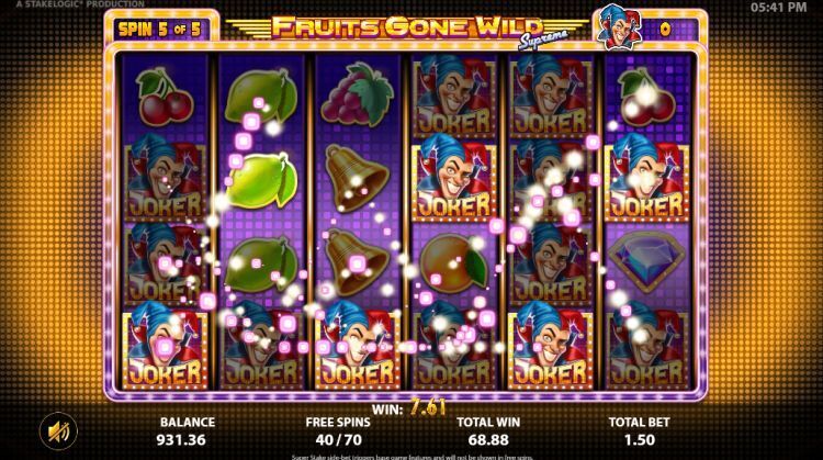 Fruits Gone Wild Supreme slot gameplay review