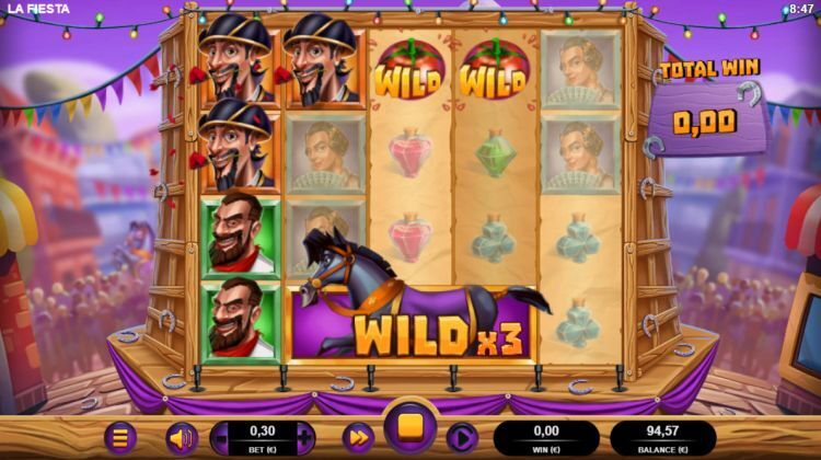 La fiesta slot review bonus win