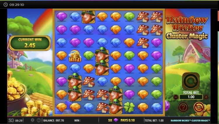 Rainbow Riches Cluster Magic slot review