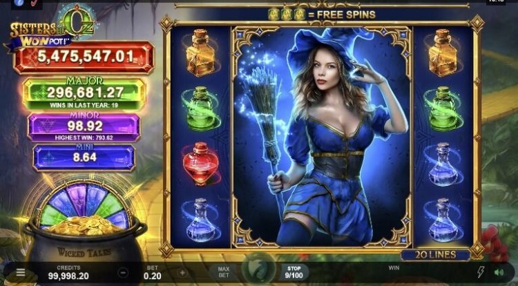Sisters of Oz WowPot gokkast gameplay