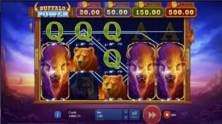 Buffalo Power Hold and Win slot feature