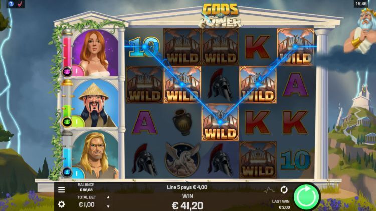 Gods of Power Microgaming Zeus feature