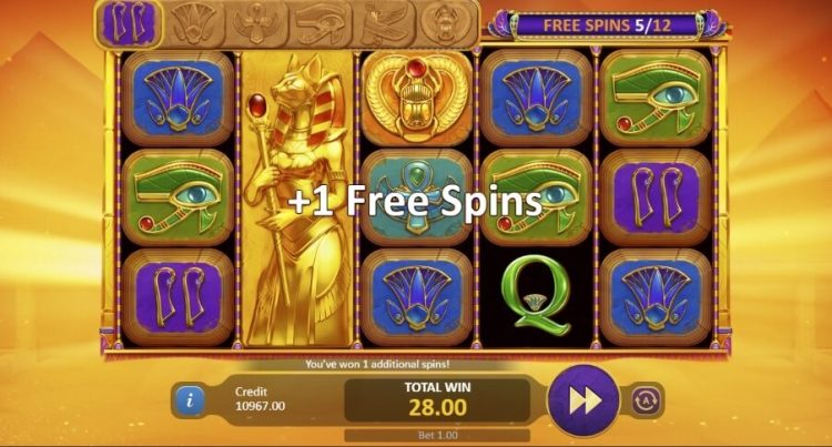 Rise of Egypt Deluxe online slot bonus