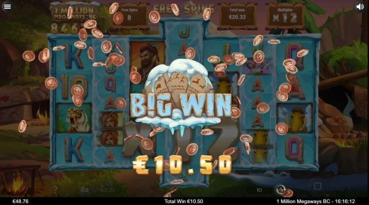 1 Million Megaways BC slot big win