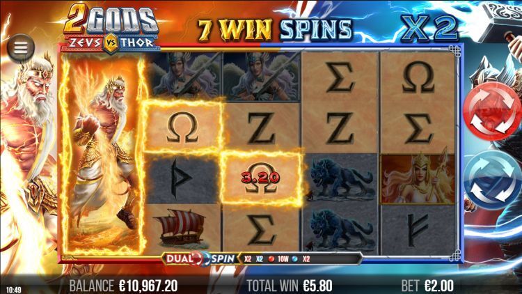 2 gods zeus vs thor slot review bonus