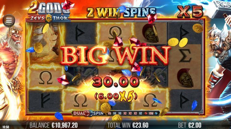 2 gods zeus vs thor slot review win