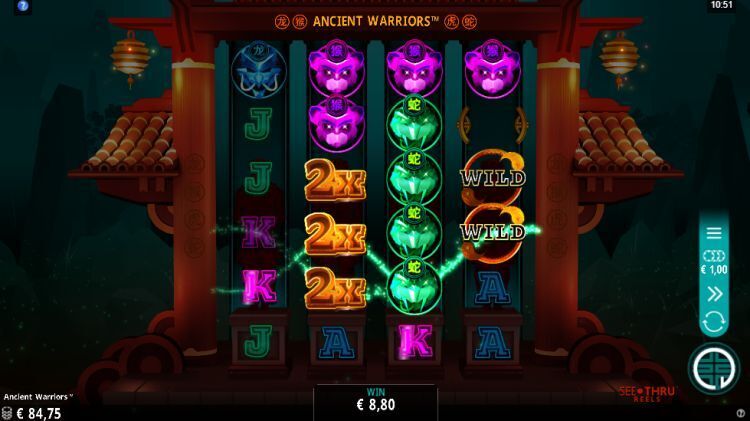 Ancient Warriors gokkast feature win
