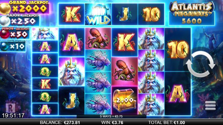 Atlantis Megaways slot review big win