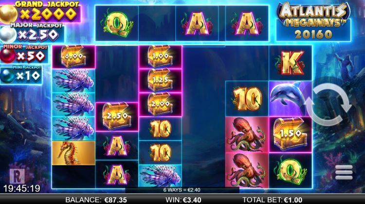 Atlantis Megaways slot review bonus trigger