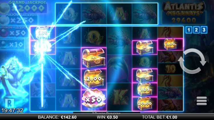 Atlantis Megaways gokkast bonus win