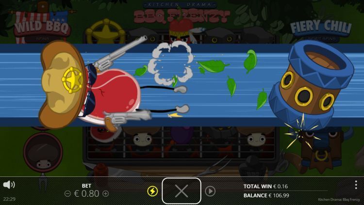BBQ Frenzy Kitchen Drama slot feature