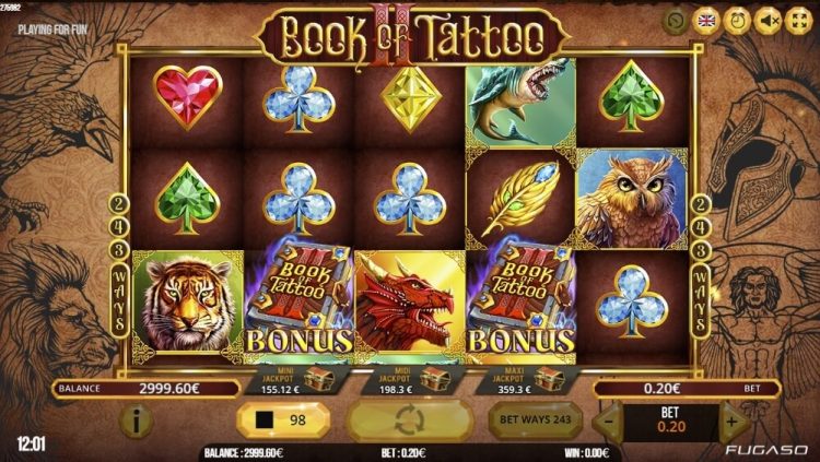 Book of Tattoo II gokkast review