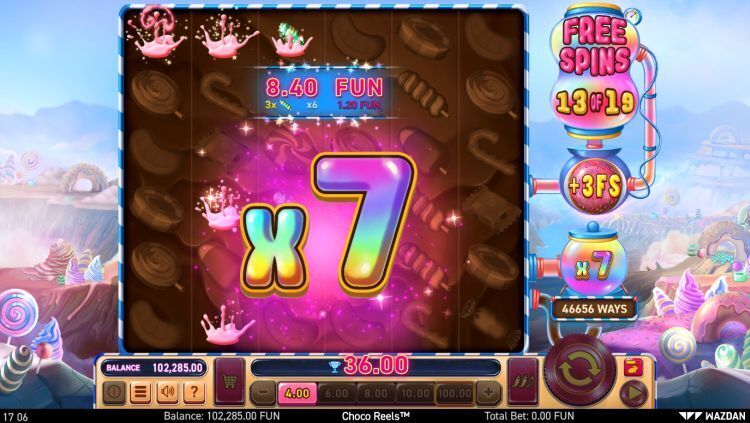 Choco Reels gokkast win bonus