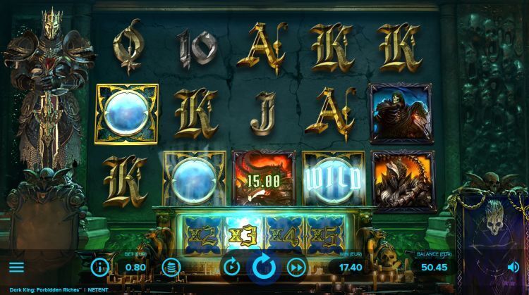 Dark King Forbidden Riches slot gameplay NetEnt