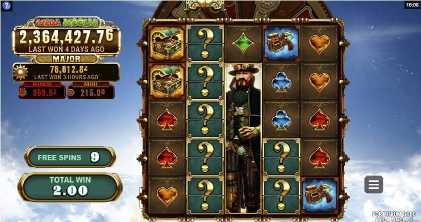 Fortunium Gold Mega Moolah slot