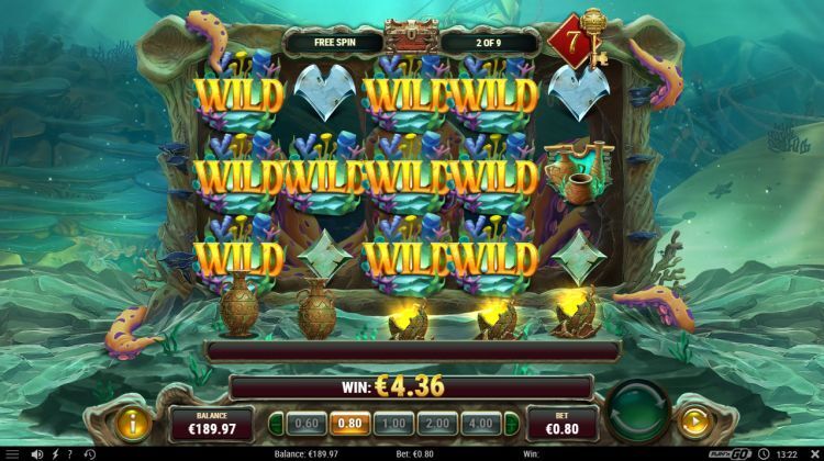 Octopus Treasure slot feature win