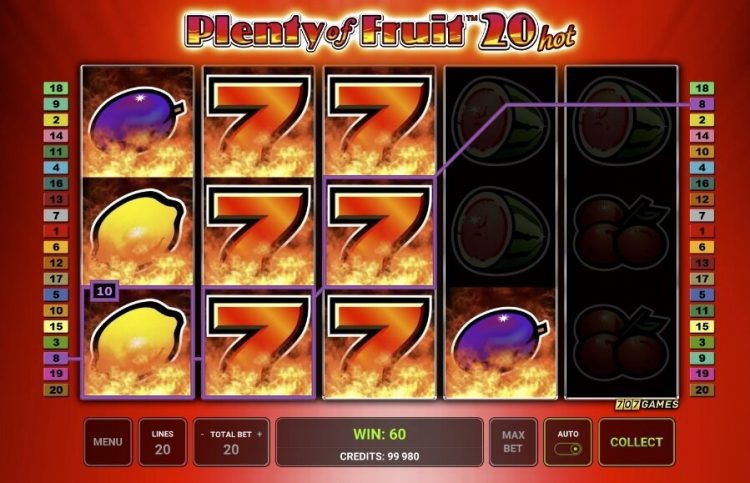 Plenty of Fruit 20 Hot Bonus