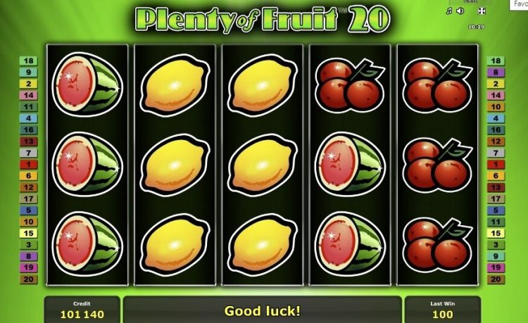 Plenty of Fruit 20 slot review