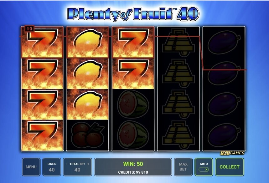 Plenty of Fruit 40 slot