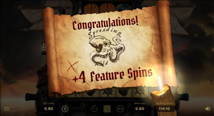 Rage of The Seas - Free Spins Feature