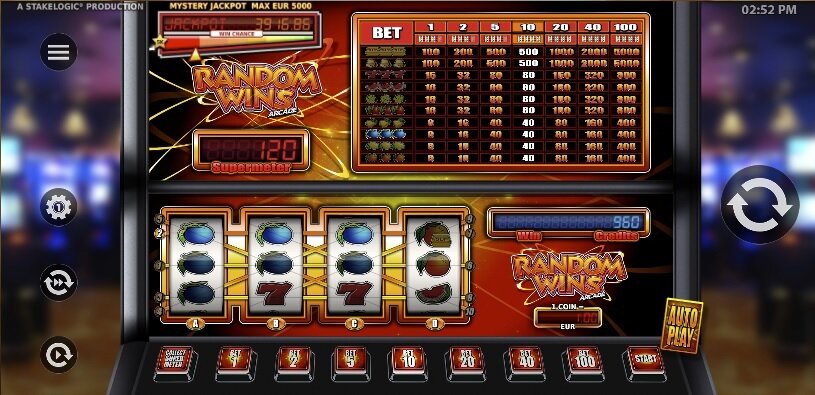 random wins arcade